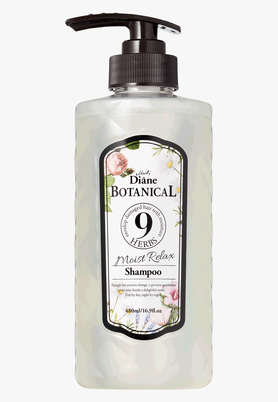 Moist Diane Botanical Moist Relax Shampoo 480ml - Moist Diane Botanical Shampoo 9 Herbs, Transparent Clipart