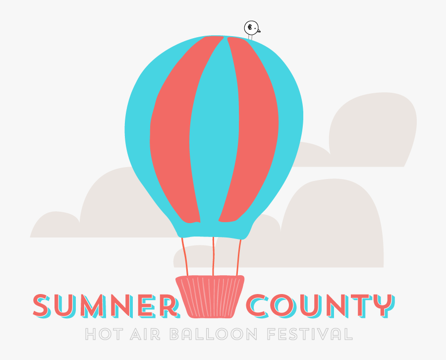 Sumner County Glow Just - Hot Air Balloon, Transparent Clipart