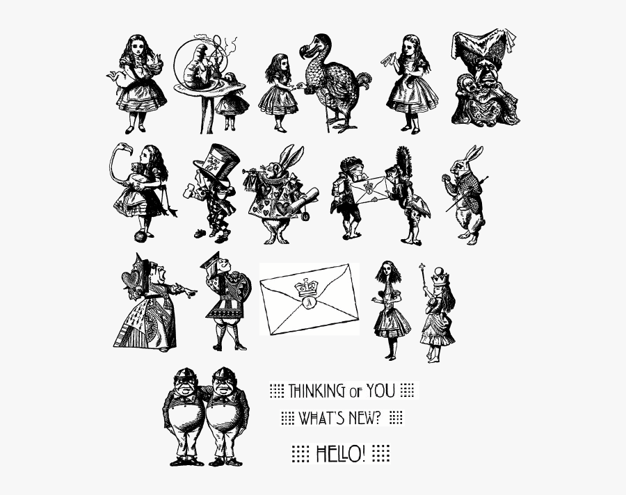 2 Inch Alice Set (10582-x) - Tweedle Dee And Tweedle Dum, Transparent Clipart