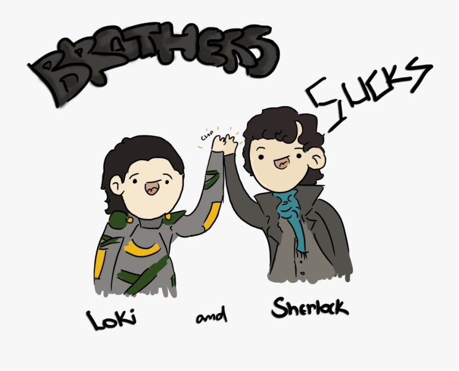 Bbc Sherlock And Mycroft Comic, Transparent Clipart