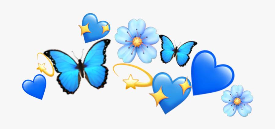 #blue #crown #emojis 💫 - Blue Emoji Crown Png, Transparent Clipart