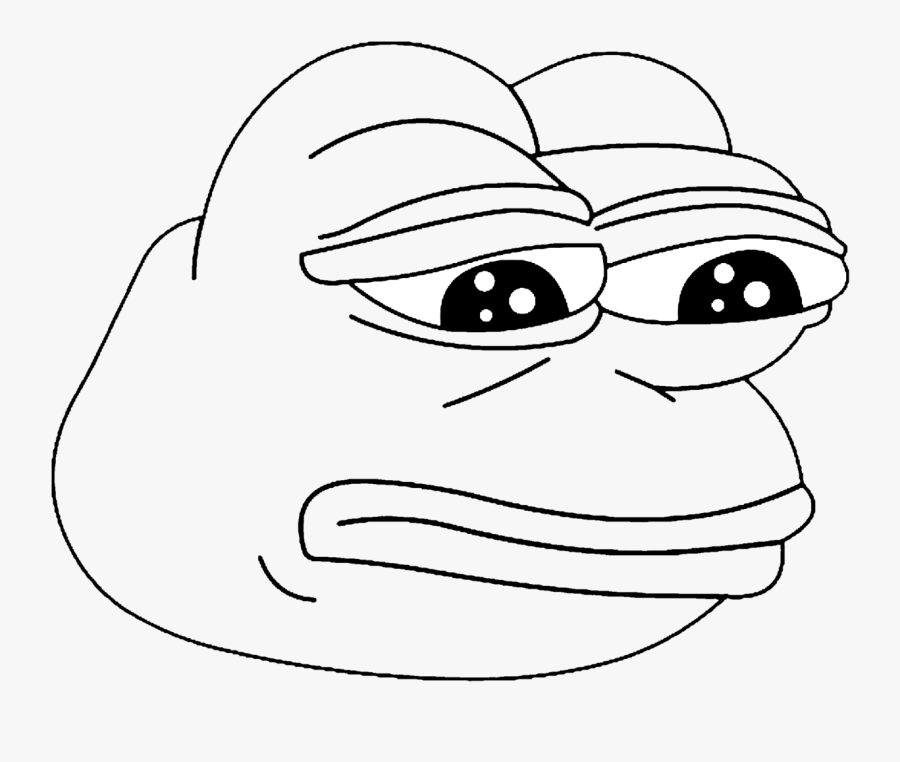 Pepe The Frog Black And White Png, Transparent Clipart
