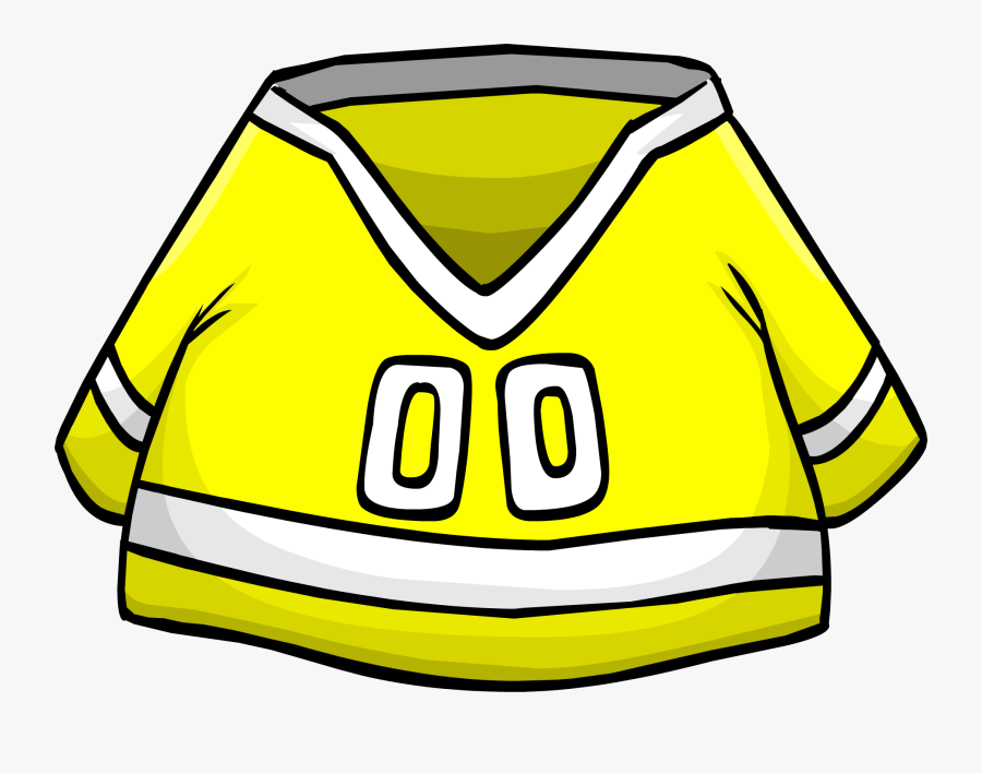 Club Penguin Rewritten Wiki - Club Penguin Yellow Hockey Jersey, Transparent Clipart
