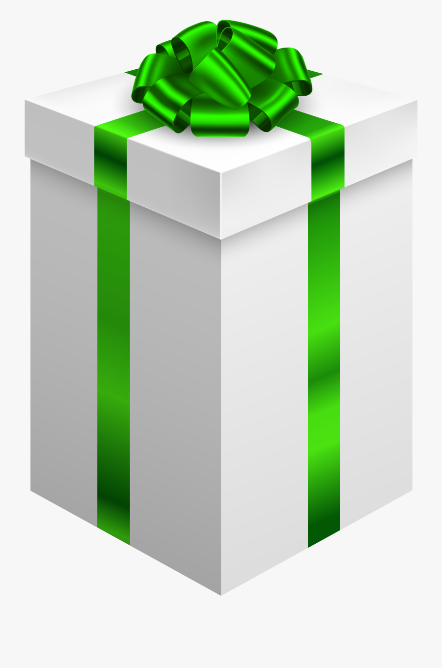 Gift Box With Bow - Gift Box With Blue Ribbon Png, Transparent Clipart