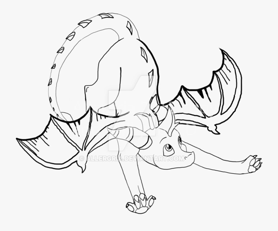 Spyro Lineart, Transparent Clipart