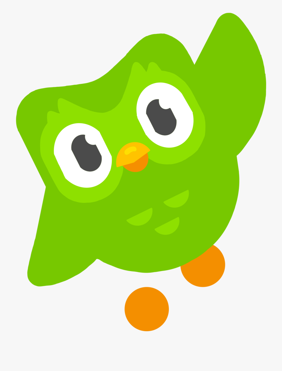 #duo #duolingo #owl #bird #freetoedit, Transparent Clipart