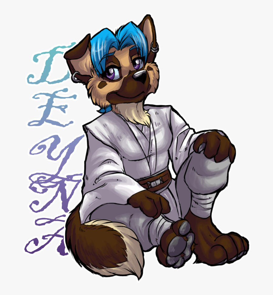 Chibi Jedi Knight Deyna Darkpaw - Renaissance, Transparent Clipart