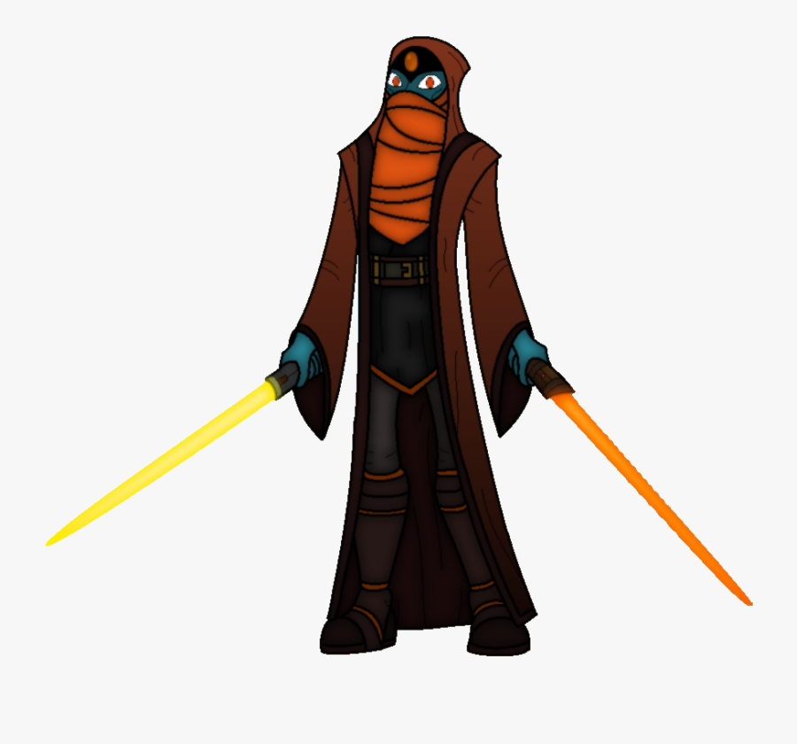 “dou-hong’s Character Sandstone As A Jedi Knight - Cartoon, Transparent Clipart