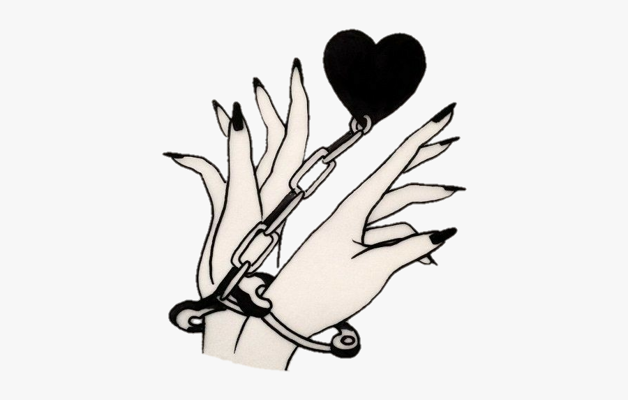 Heart Handcuff Drawing, Transparent Clipart