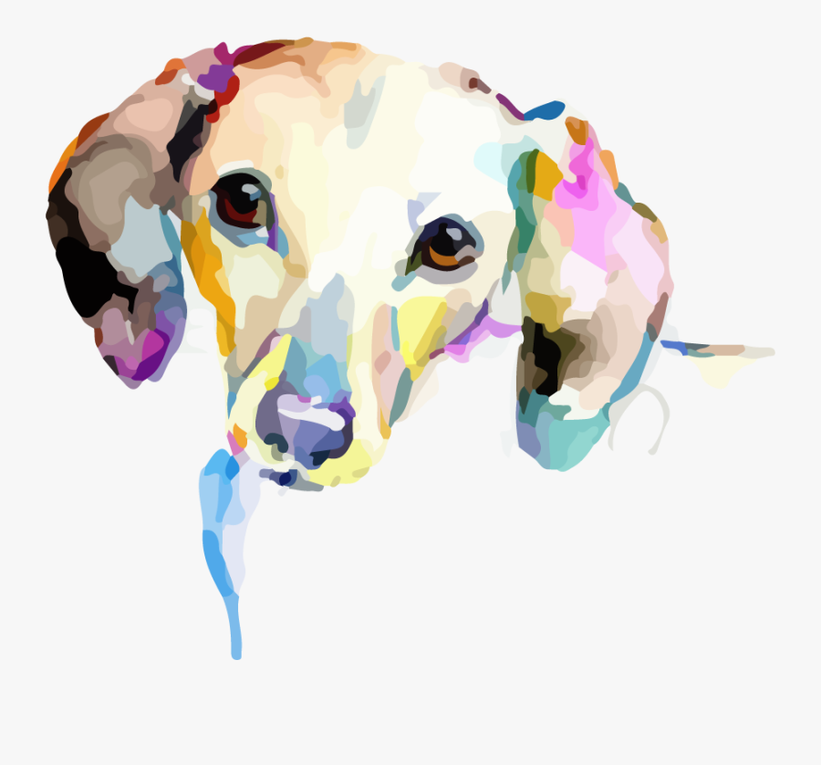 Clip Art Printed Transfers Sew Down - Dogs Watercolor Png Transparent, Transparent Clipart