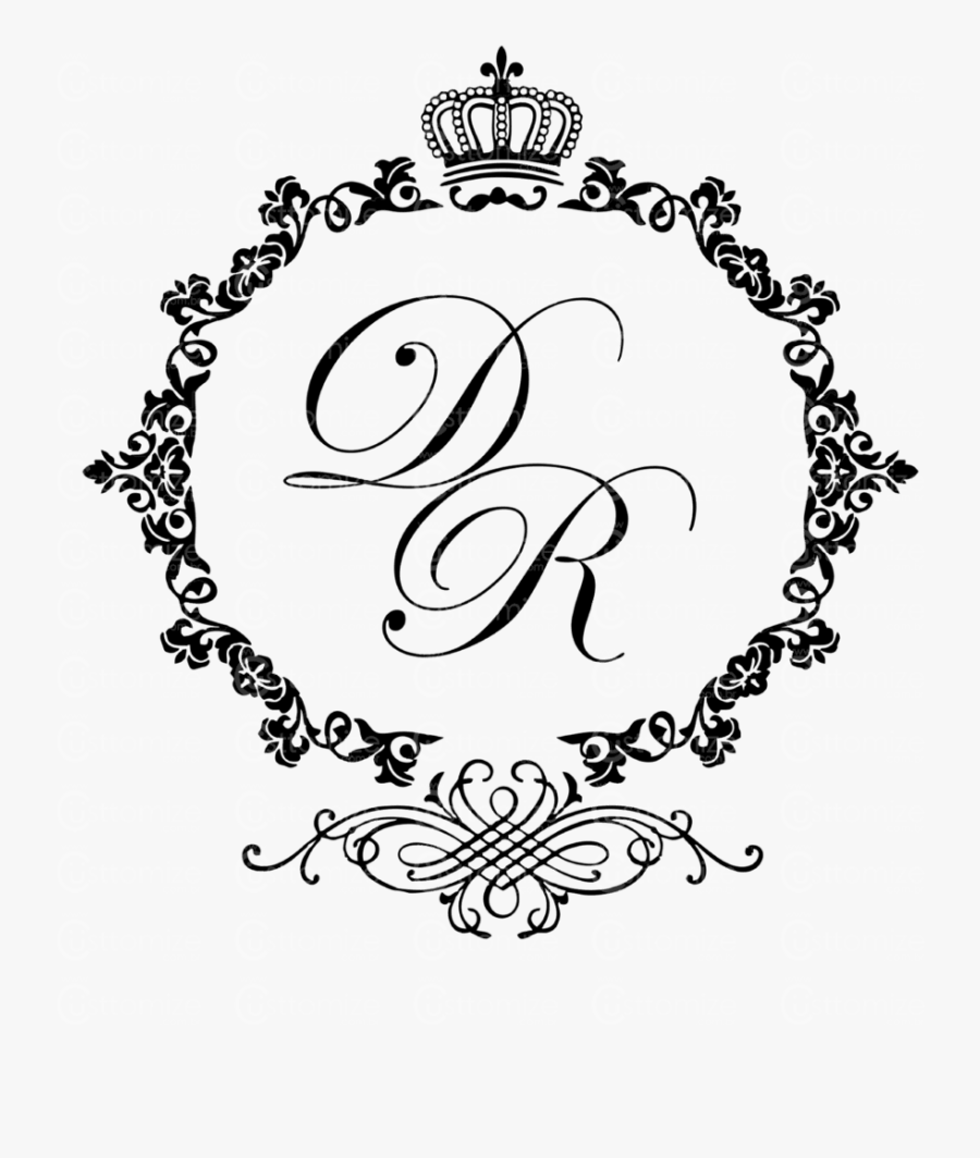 Clip Art Hd Monograma Png Bras - Wedding Monogram Png, Transparent Clipart