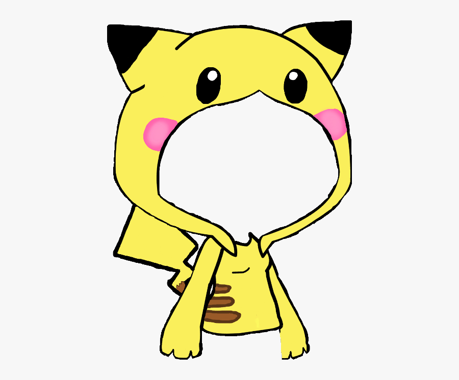 Largest Collection Of Free To Edit Pikachu The Titan - Gacha Edits Cute Hoodie, Transparent Clipart