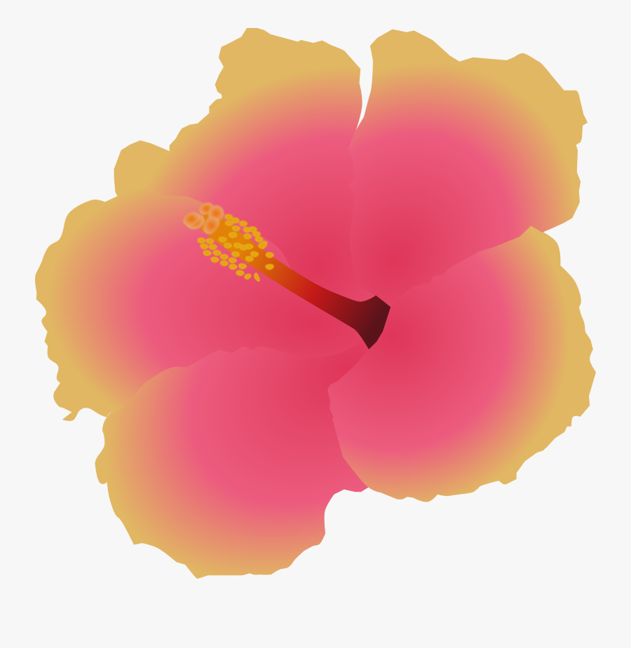 Hibiscus Flower Clipart Small - Hawaiian Hibiscus, Transparent Clipart