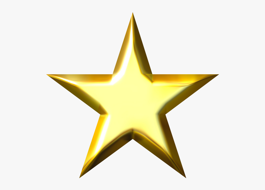 "go Gold - Gold Star Clipart, Transparent Clipart