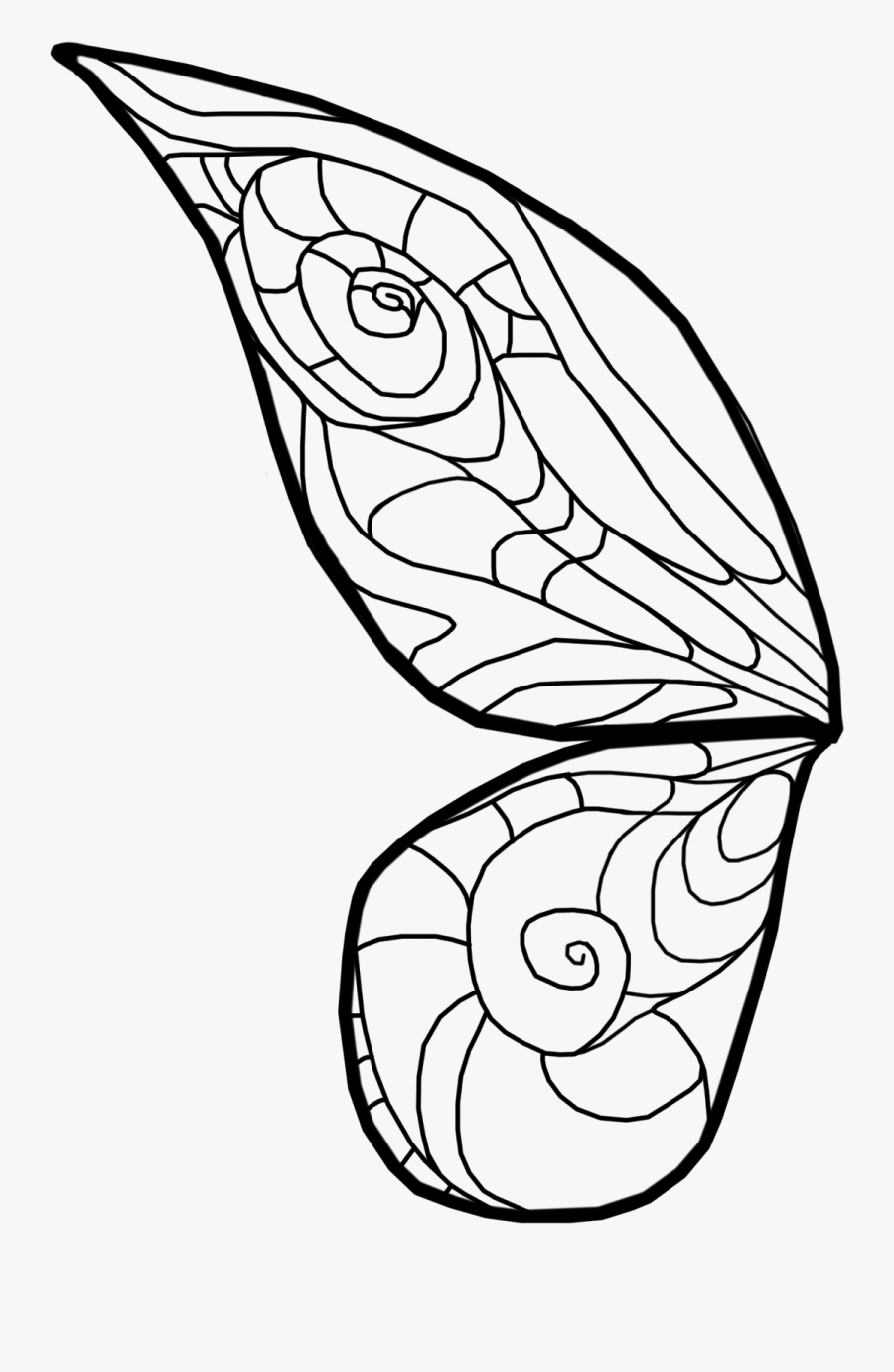 Printable Tinkerbell Wings Template , Transparent Cartoons Printable