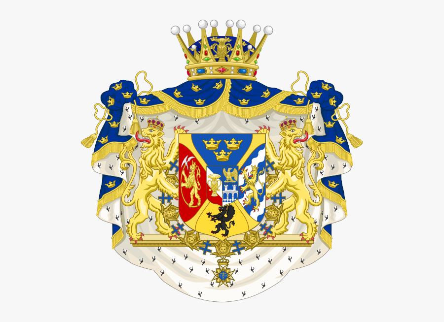 Coat Of Arms Of Oscar, Duke Of Södermanland - Swedish Coat Of Arms, Transparent Clipart