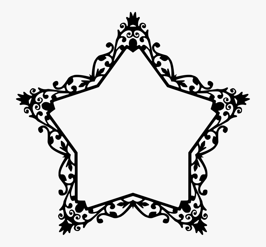 Transparent Star Frame Png - Rectangle Picture Frame Clipart, Transparent Clipart