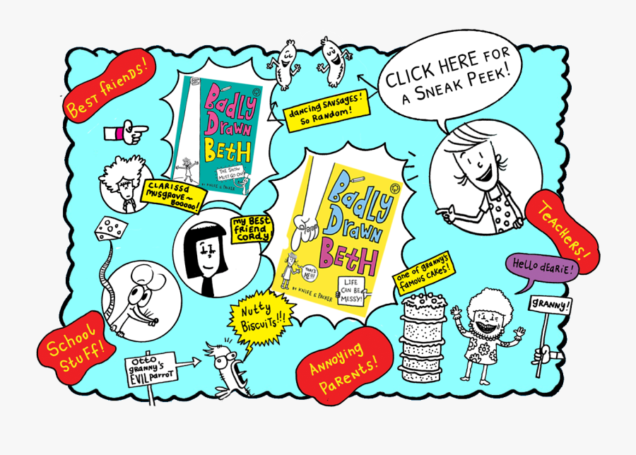 Badly Drawn Beth By Knife And Packer Characters Pictures, Transparent Clipart