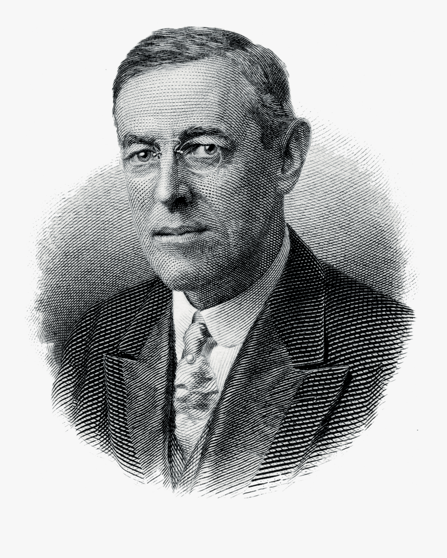 Transparent Woodrow Wilson Png - Woodrow Wilson Engraving, Transparent Clipart