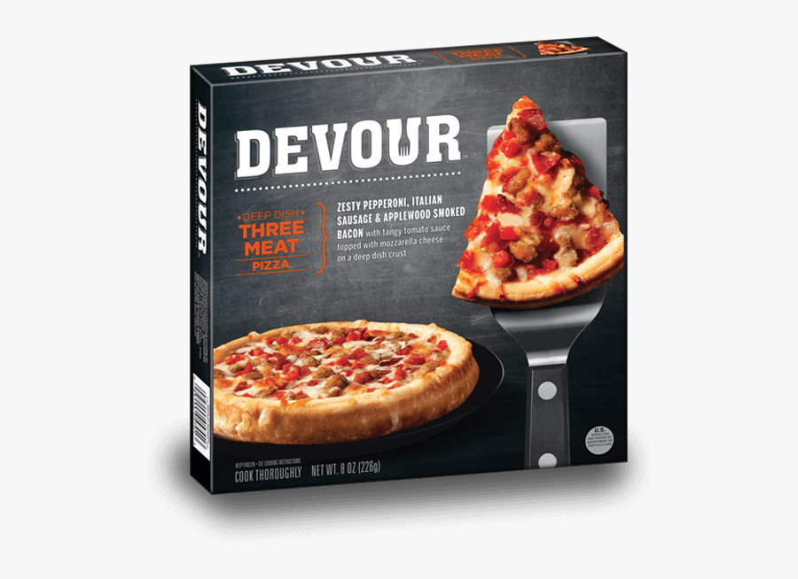 Devour Frozen Meals Pizza, Transparent Clipart
