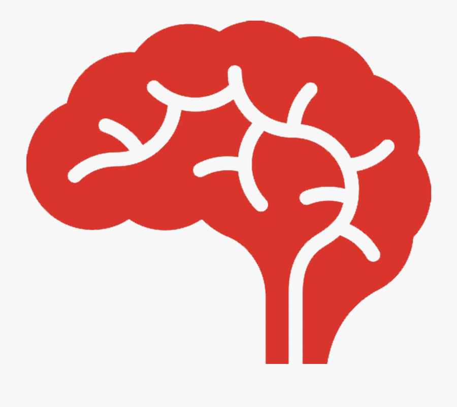 Blue Brain Clip Art - Transparent Grey Brain Icon, Transparent Clipart