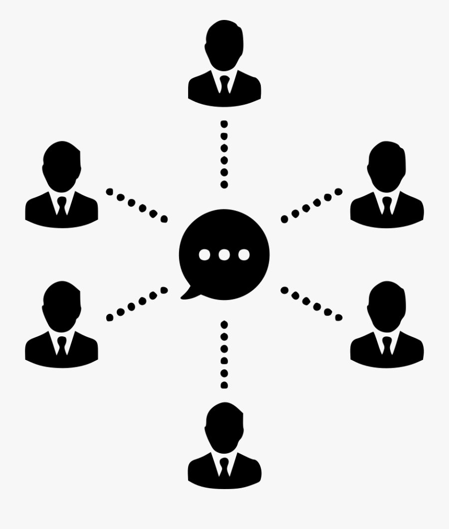 Communication Message Users Community Meeting - Communication Icon Png, Transparent Clipart