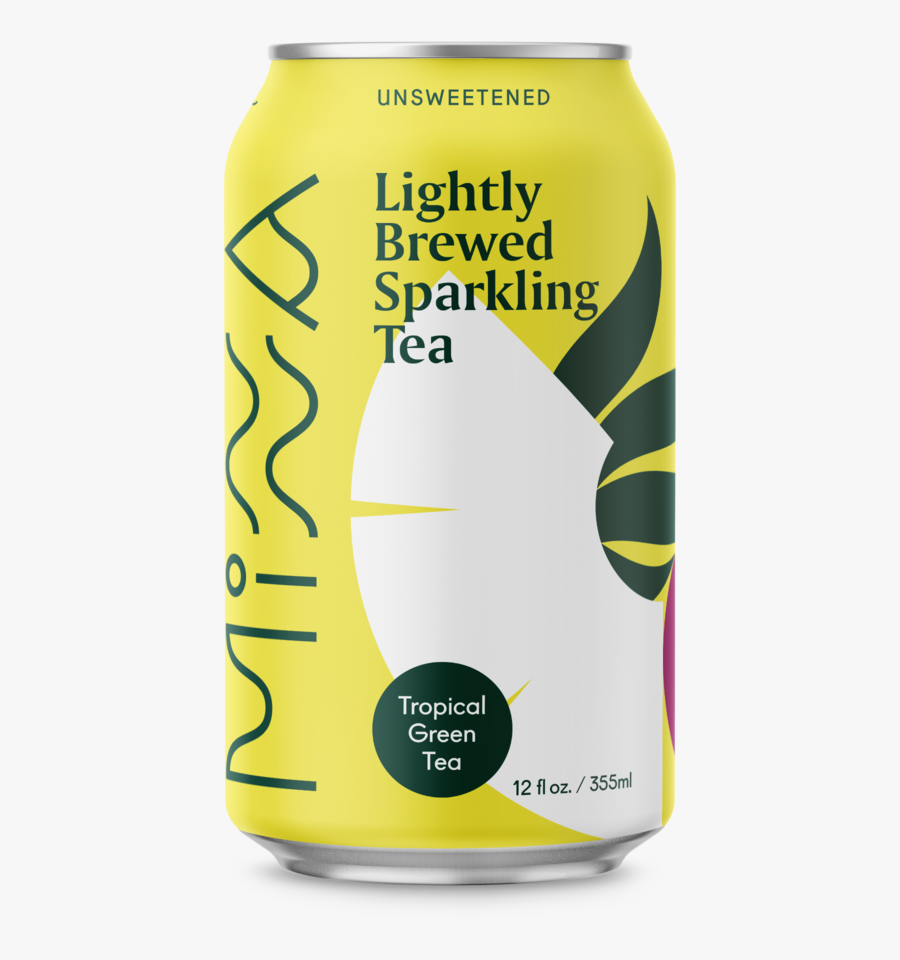 Transparent Green Tea Png - Minna Lightly Brewed Sparkling Tea, Transparent Clipart