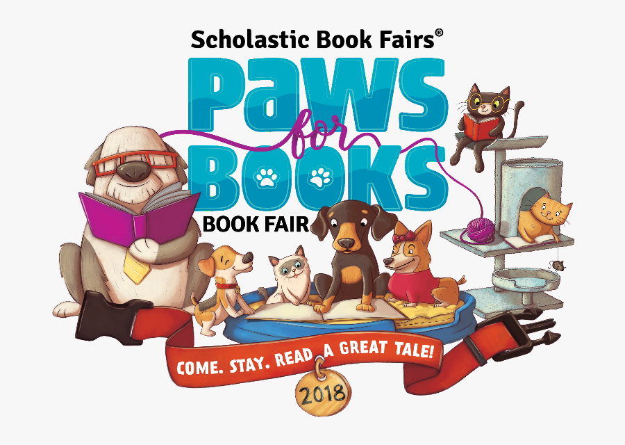 Paws For Books Book Fair, Transparent Clipart