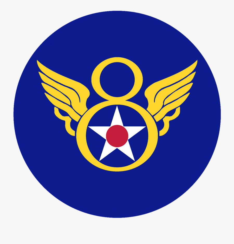 Army Air Corps Clipart - 8th Air Force Shield, Transparent Clipart