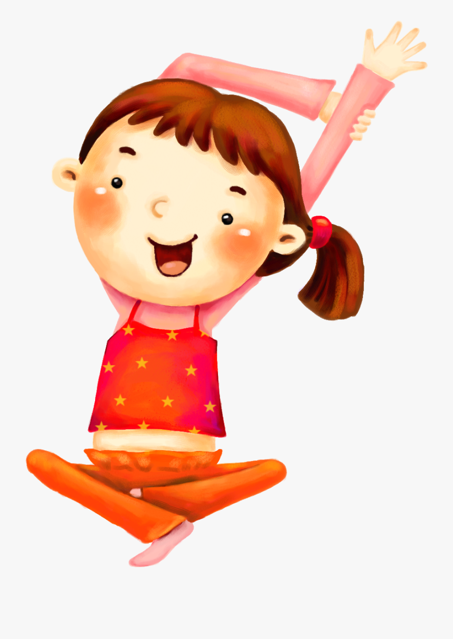 Cute Villain Cartoon Child Png File Hd Clipart - เด็ก ออกกำลัง กาย การ์ตูน, Transparent Clipart