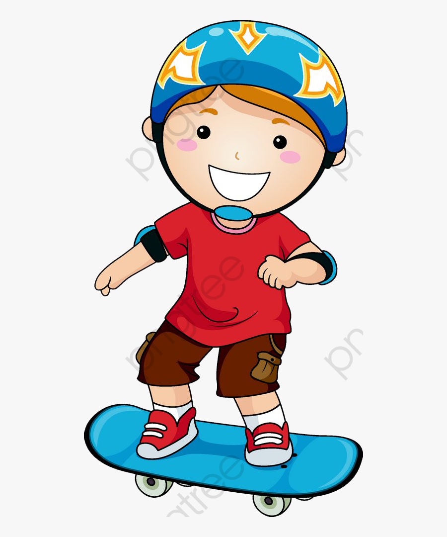 Ice Skating Clipart Friends - Kid Wearing Helmet Clipart, Transparent Clipart