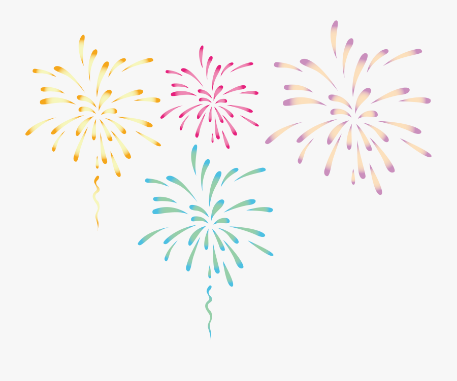 Fireworks Png Vector Elements Png Download - Transparent Background Fireworks Vector, Transparent Clipart