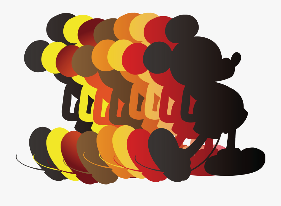 Mickey Mouse Adobe Illustrator - Mickey Mouse Silhouette Transparent Background, Transparent Clipart