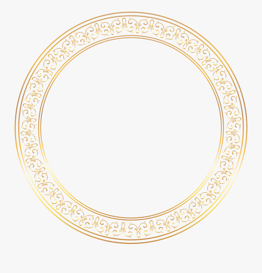 Golden Plate Clipart, Transparent Clipart