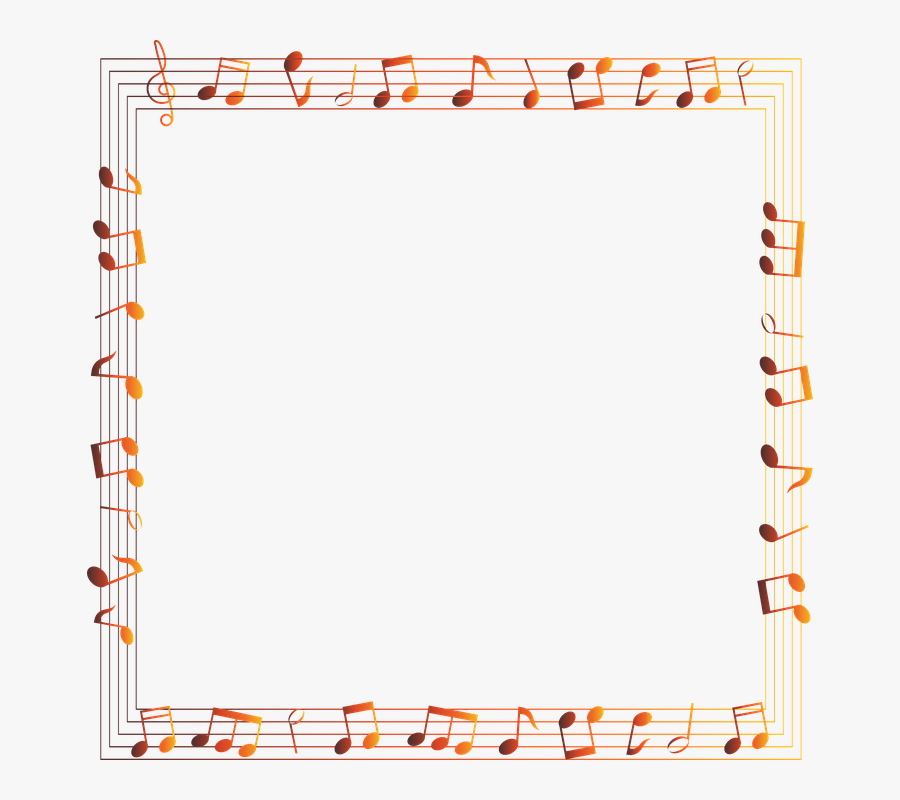 Music Note Frame, Music Border, Musical Notes, Frame, Transparent Clipart