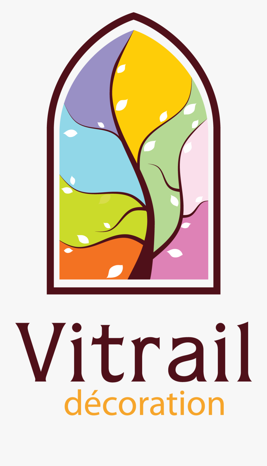 Clip Art For Decorations Floral Or - Stained Glass, Transparent Clipart