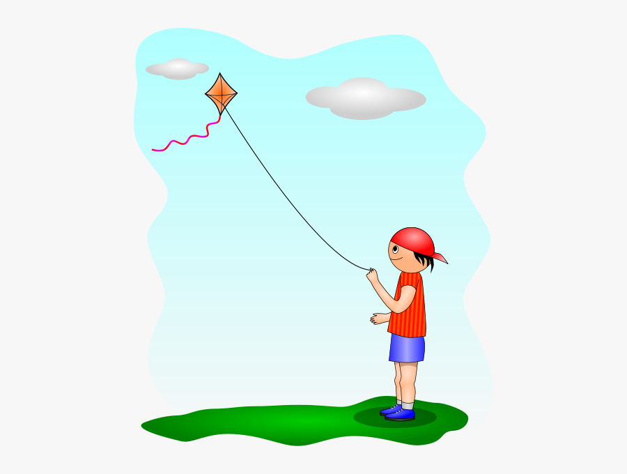 Kite Boy Png Clip Arts - Illustration, Transparent Clipart