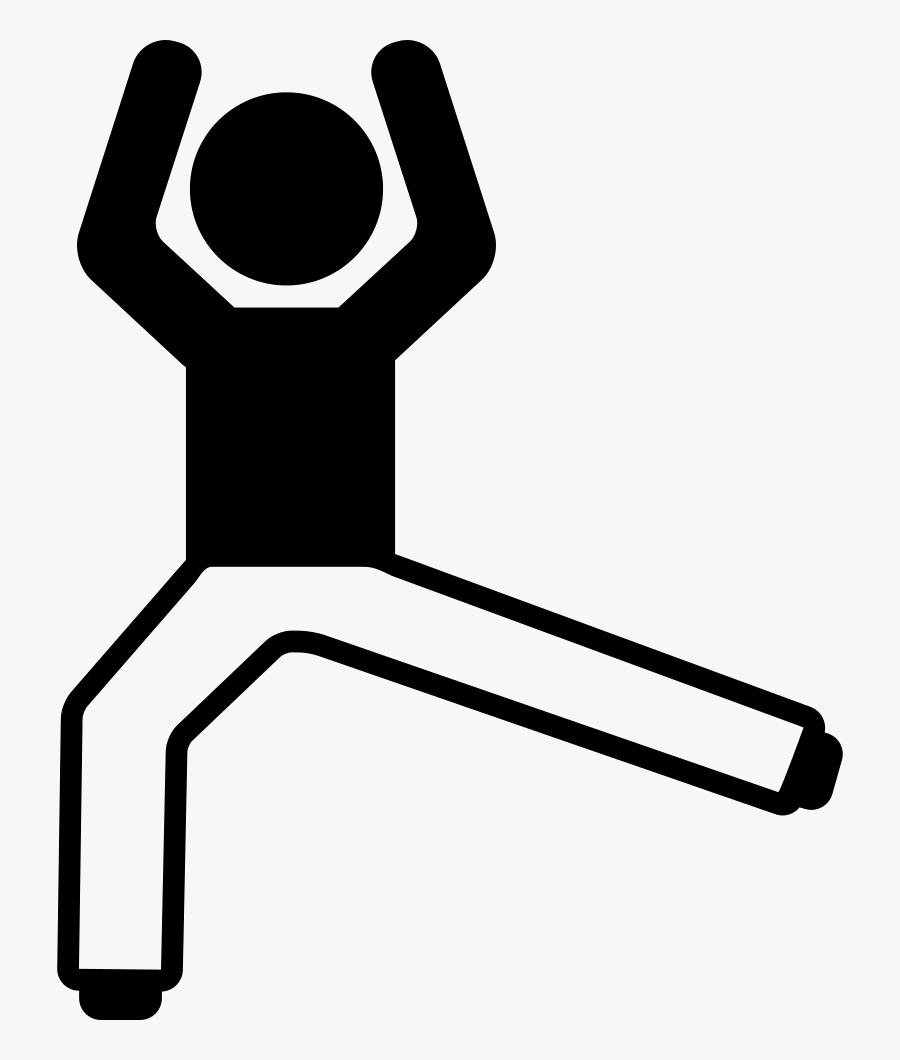 Flexing Arms And One Leg And Stretching Leg, Transparent Clipart