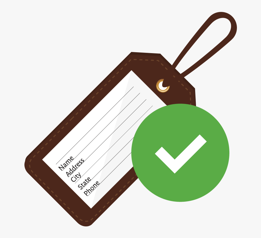 Travel Label, Transparent Clipart