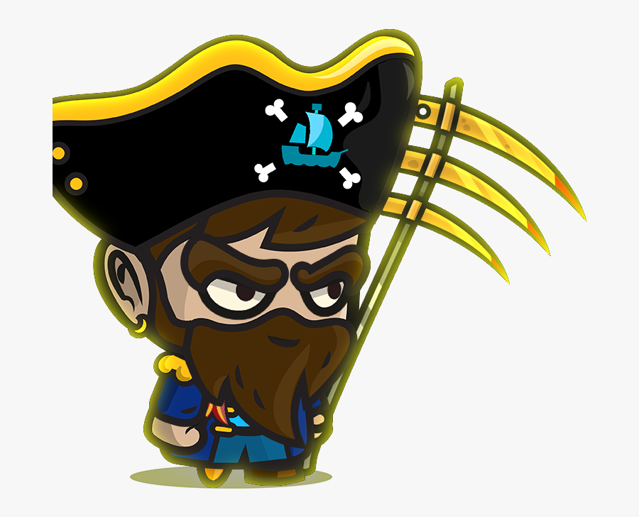 Cartoon Pirate Chibi, Transparent Clipart