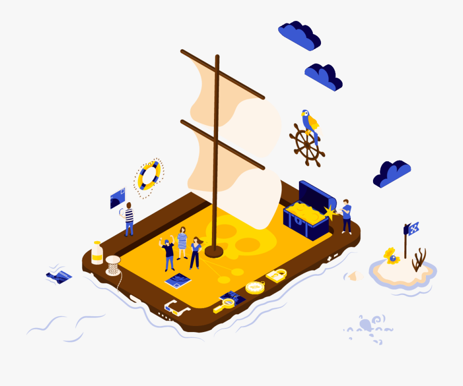 Pirate Quest Miniature, Transparent Clipart