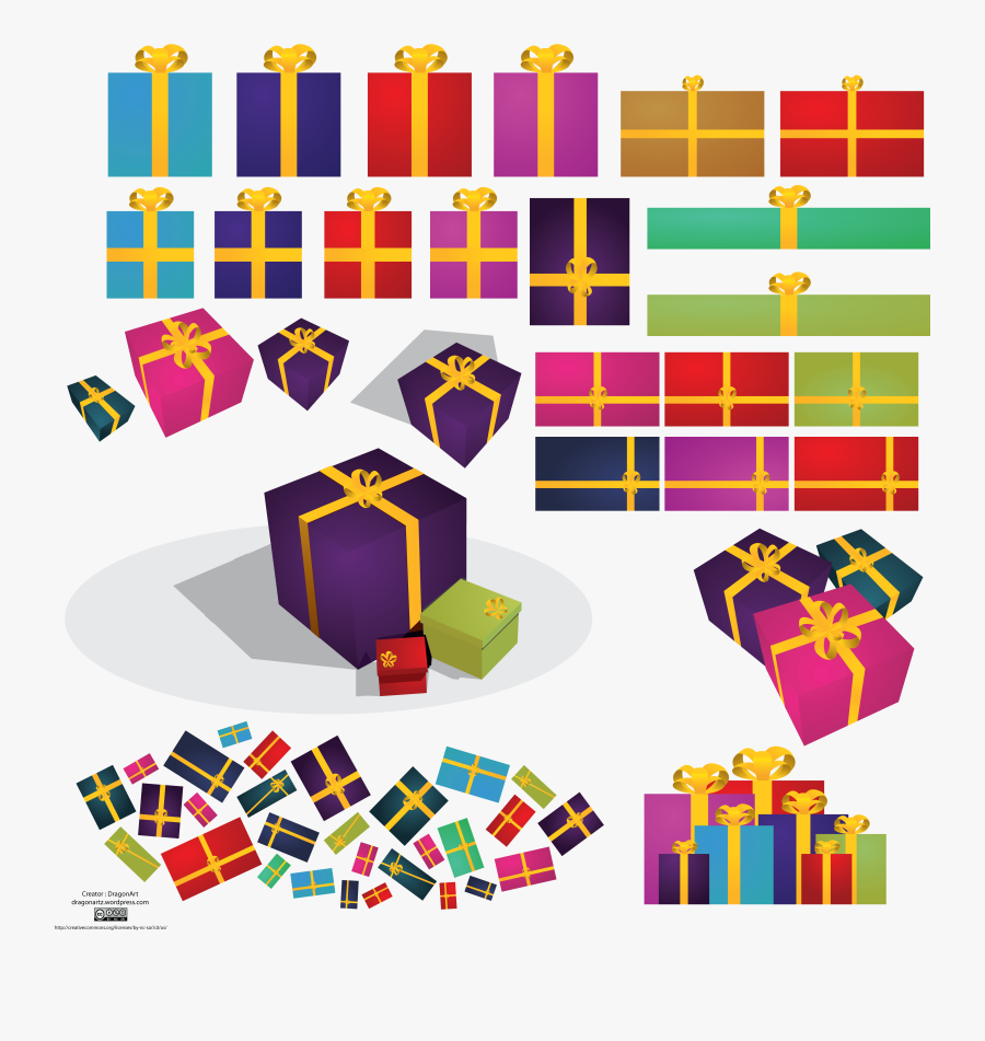 Transparent Gift Clipart Free - Gift Vector, Transparent Clipart