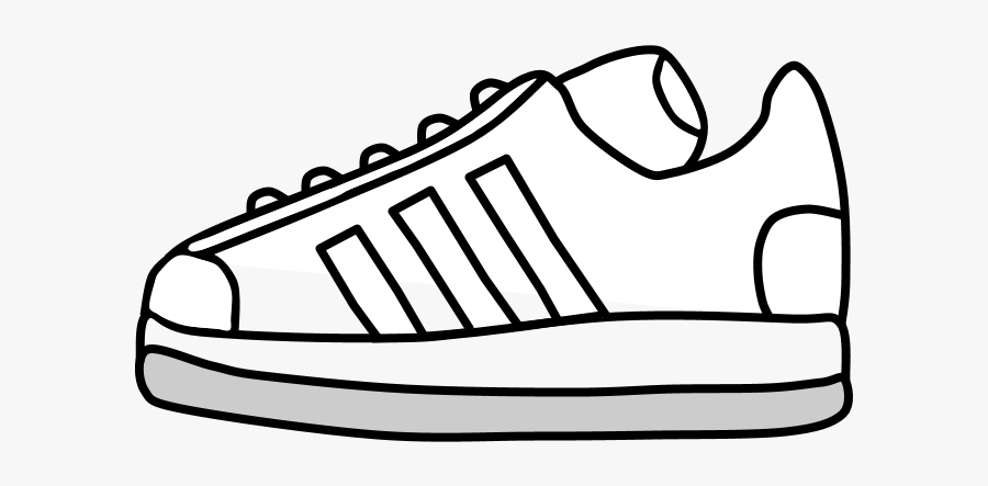 Sneakers, Tennis Shoes, Black And White Stripes - Tennis Shoes Clipart Black And White, Transparent Clipart
