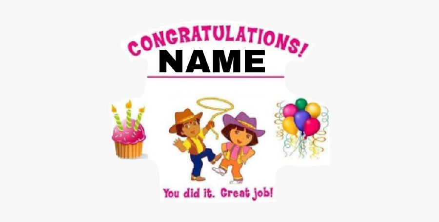 #congratulations #congrats #doratheexplorer #dora #cute - Dora The Explorer Cowboy, Transparent Clipart