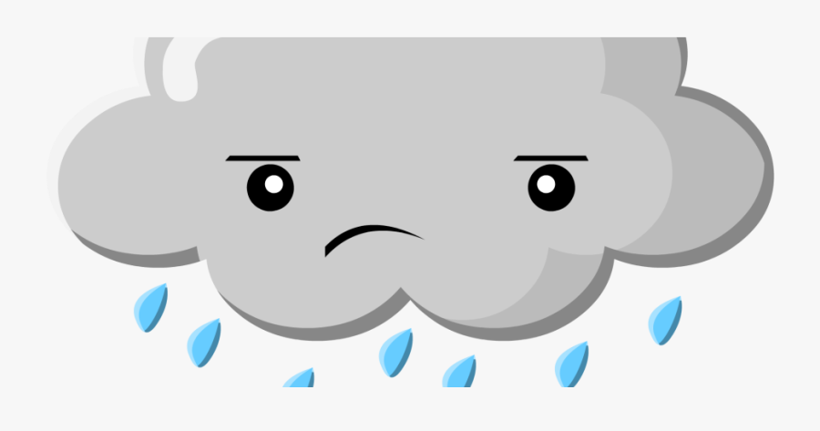 Transparent Background Sad Rain Cloud Clipart, Transparent Clipart