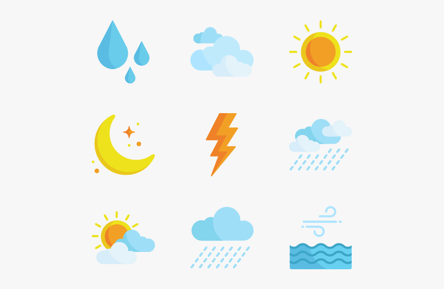 Icon Packs Svg - Weather Icons Png, Transparent Clipart