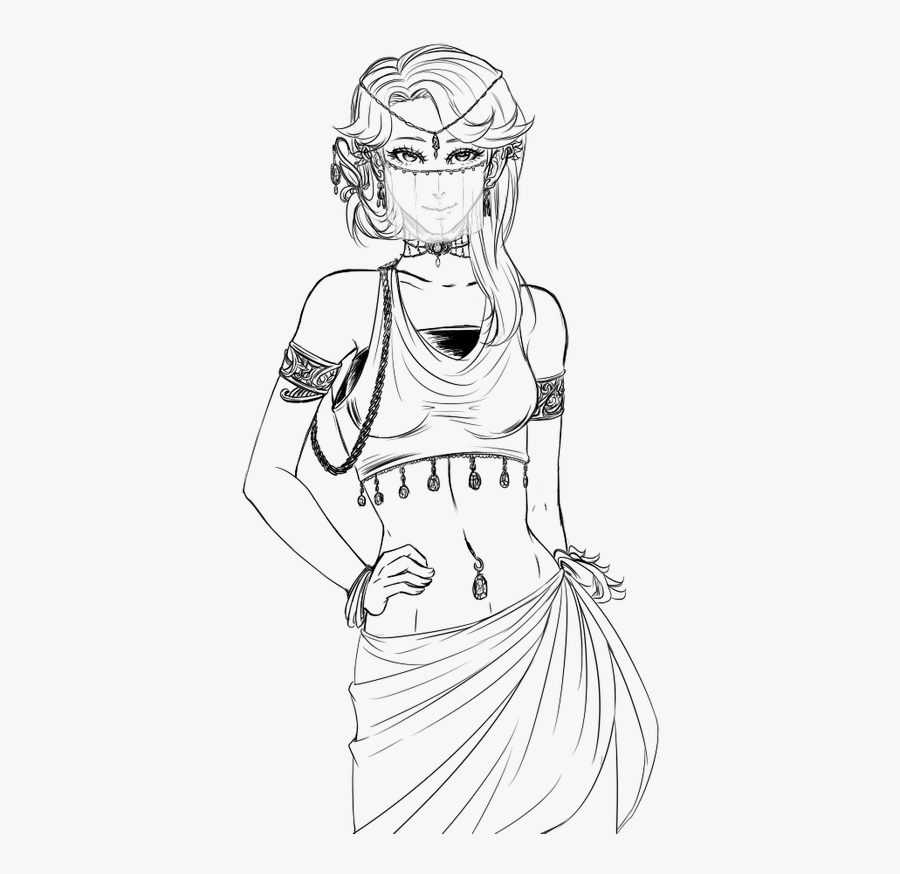 Paper Passer Lineart - Sketch, Transparent Clipart