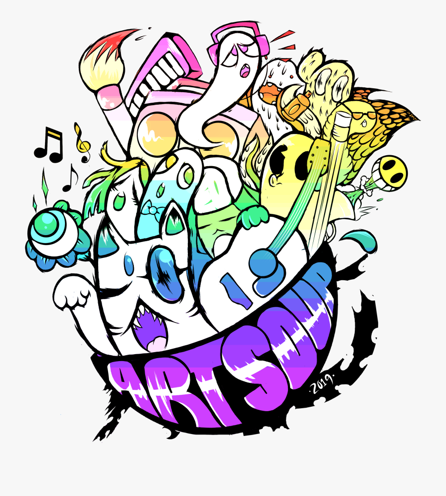 2019 Art Soup Winner Featured Photo - Brush Note De Musique, Transparent Clipart