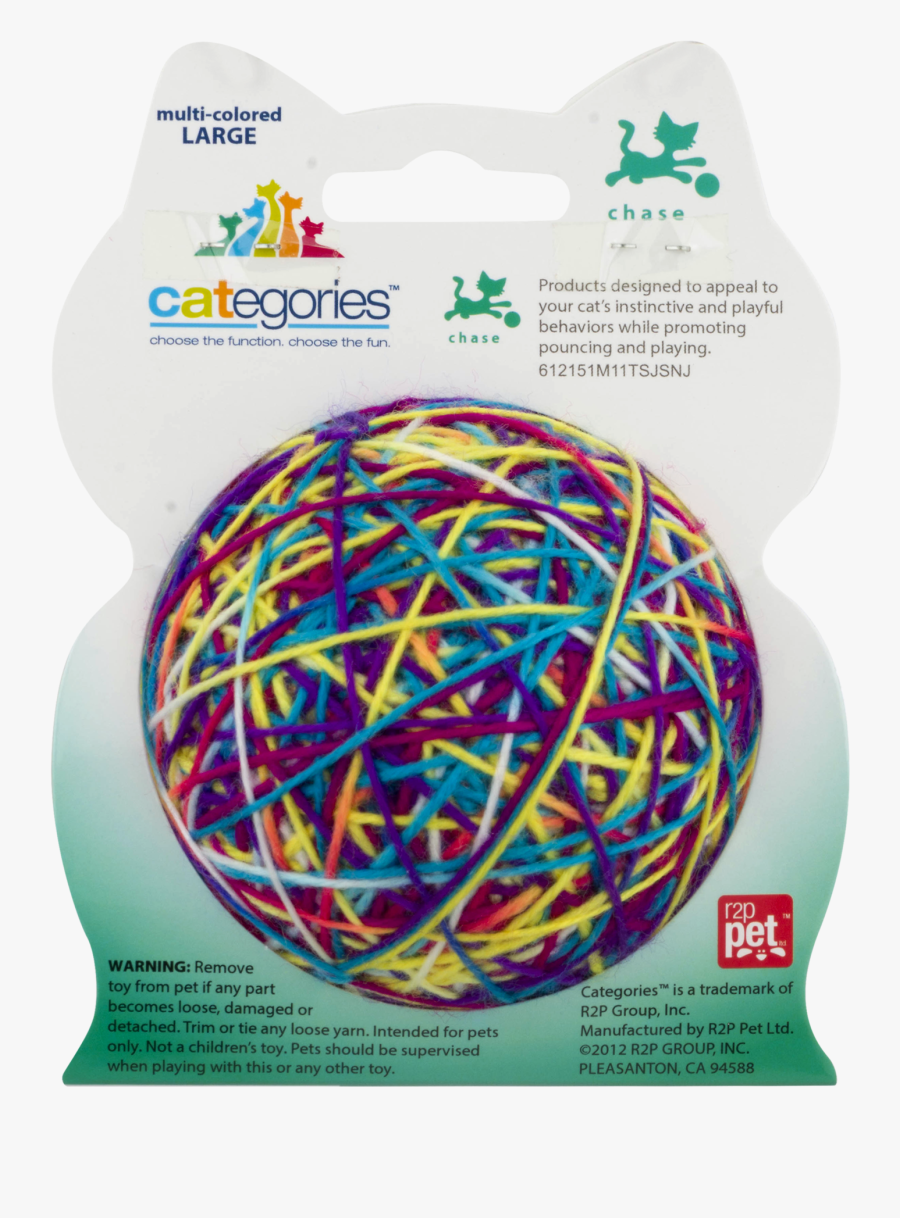 Categories Knitty Kitty Ball Cat Toy - Pet, Transparent Clipart