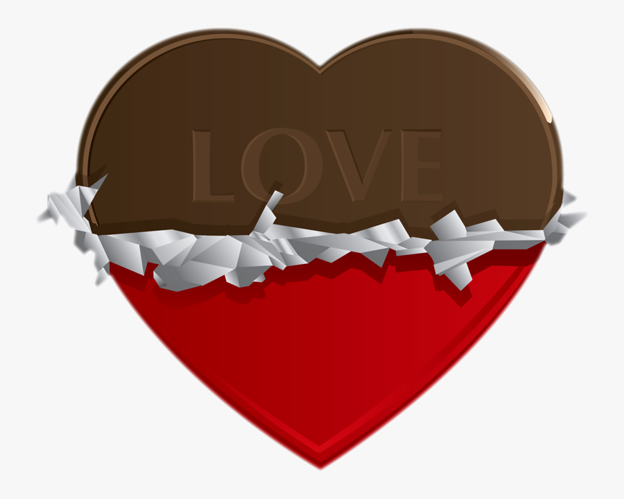 Corazon De Chocolate Png, Transparent Clipart